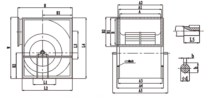 前倾多翼离心通风机 前倾多翼离心通风机