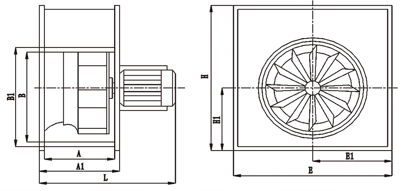 DDF系列单进风离心通风机 DDF系列单进风离心通风机